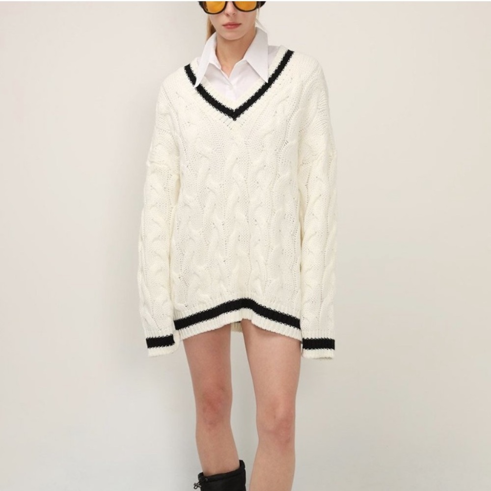 Oversized Chunky Sweater Dress